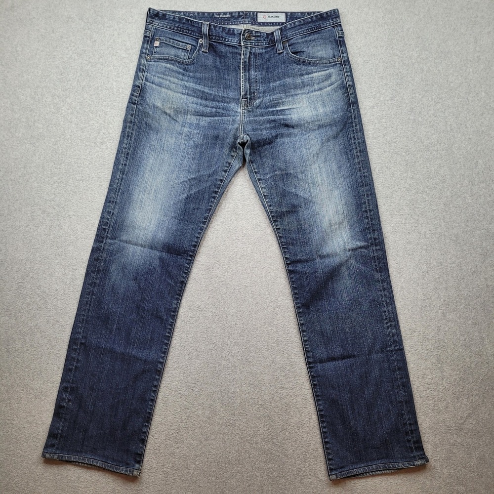 AG Adriano Goldschmied The Graduate Jeans Mens 36 Blue‎ Tailored Leg Denim